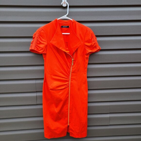 SEXY ELLEN FISHER DRESS WITH LONG ZIPPER STRIKING SIZE 4 - Picture 1 of 5